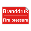 Branddruk - Fire pressure