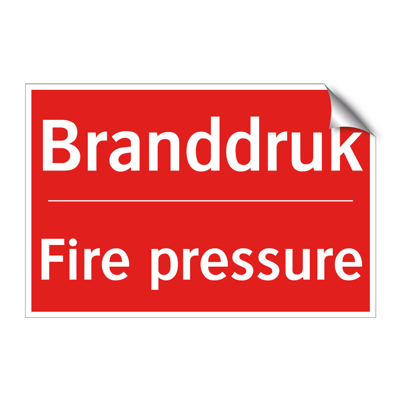 Branddruk - Fire pressure