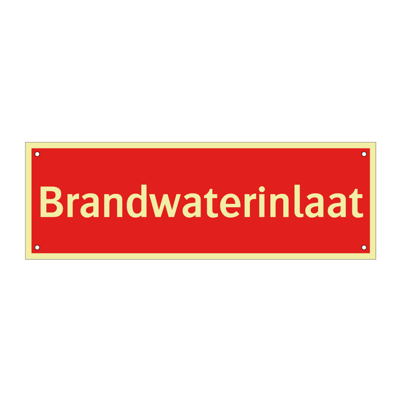 Brandwaterinlaat