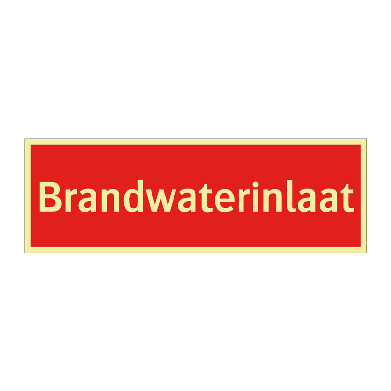 Brandwaterinlaat