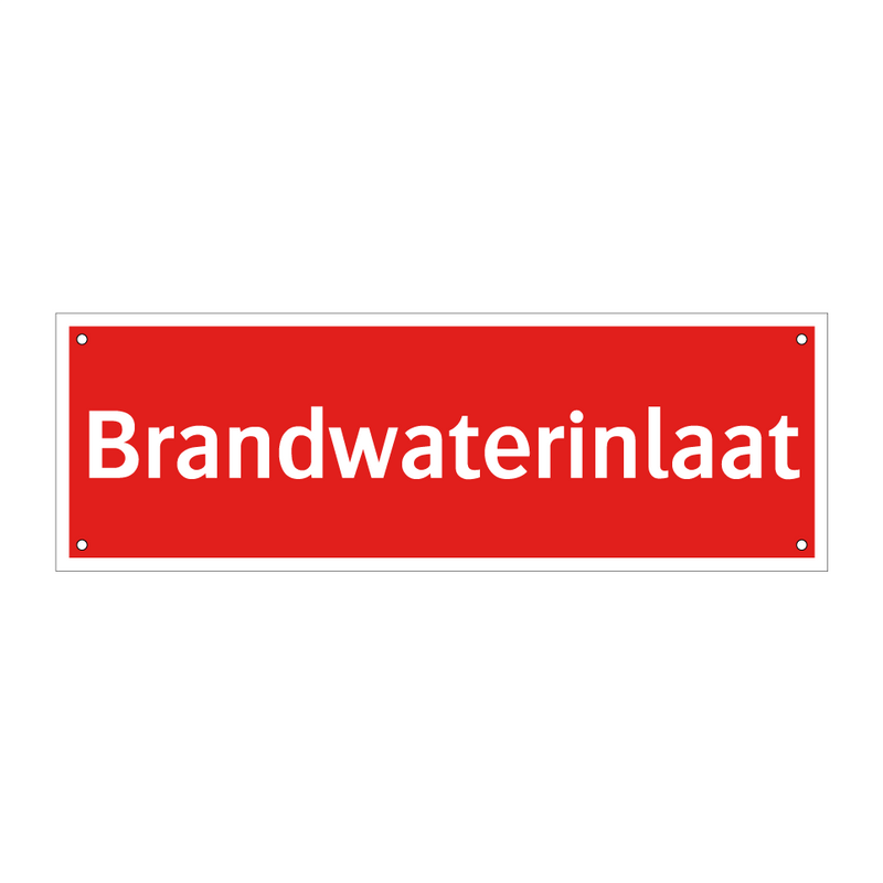 Brandwaterinlaat