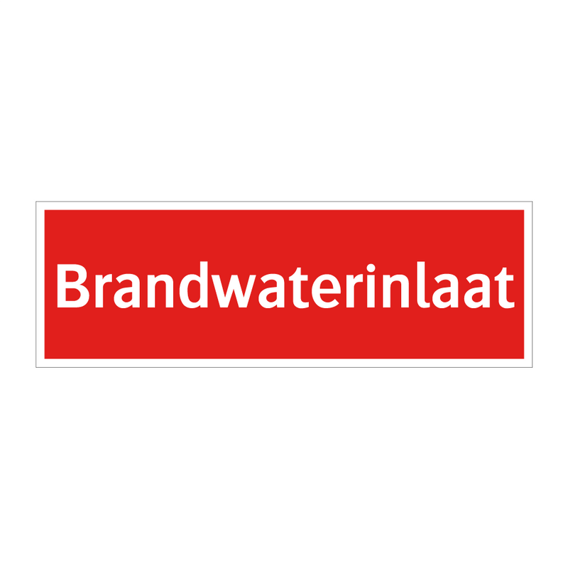 Brandwaterinlaat