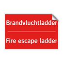 Brandvluchtladder - Fire escape ladder
