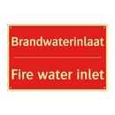 Brandwaterinlaat - Fire water inlet