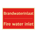 Brandwaterinlaat - Fire water inlet