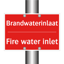Brandwaterinlaat - Fire water inlet