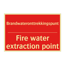 Brandwateronttrekkingspunt - Fire water extraction point