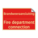 Brandweeraansluiting - Fire department connection