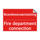 Brandweeraansluiting - Fire department connection