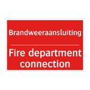 Brandweeraansluiting - Fire department connection
