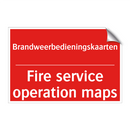 Brandweerbedieningskaarten - Fire service operation maps