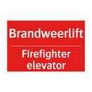 Brandweerlift - Firefighter elevator