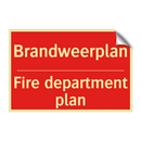 Brandweerplan - Fire department plan