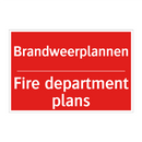 Brandweerplannen - Fire department plans
