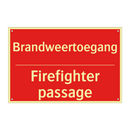 Brandweertoegang - Firefighter passage
