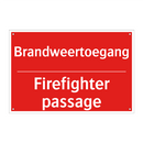 Brandweertoegang - Firefighter passage