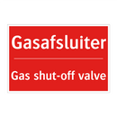 Gasafsluiter - Gas shut-off valve