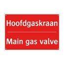 Hoofdgaskraan - Main gas valve