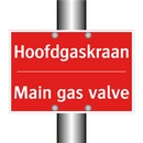 Hoofdgaskraan - Main gas valve