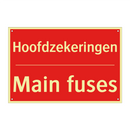 Hoofdzekeringen - Main fuses