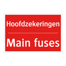 Hoofdzekeringen - Main fuses