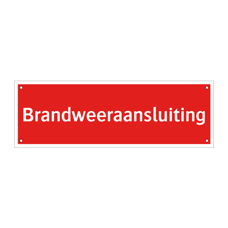 Brandweeraansluiting