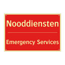 Nooddiensten - Emergency Services