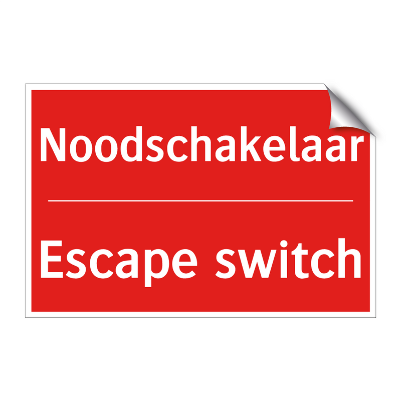 Noodschakelaar - Escape switch