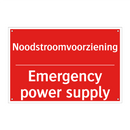 Noodstroomvoorziening - Emergency power supply