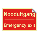 Nooduitgang - Emergency exit