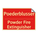 Poederblusser - Powder Fire Extinguisher