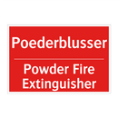 Poederblusser - Powder Fire Extinguisher