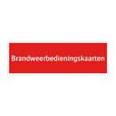 Brandweerbedieningskaarten