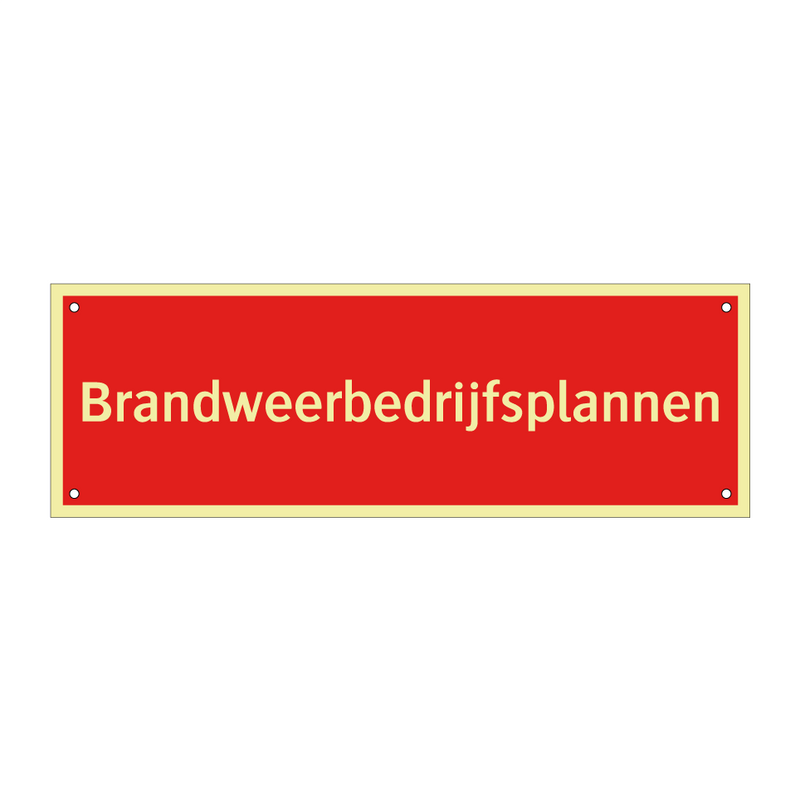 Brandweerbedrijfsplannen