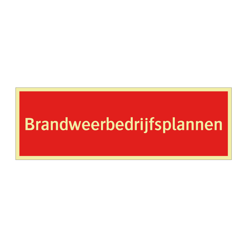 Brandweerbedrijfsplannen