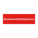 Brandweerbedrijfsplannen