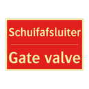 Schuifafsluiter - Gate valve