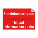 Startinformatiepunt - Initial information point