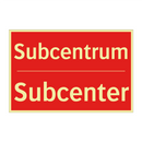 Subcentrum - Subcenter