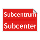 Subcentrum - Subcenter