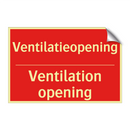 Ventilatieopening - Ventilation opening