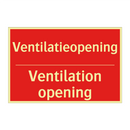 Ventilatieopening - Ventilation opening