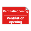 Ventilatieopening - Ventilation opening