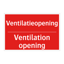 Ventilatieopening - Ventilation opening