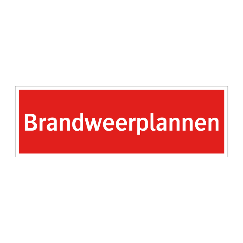 Brandweerplannen