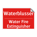 Waterblusser - Water Fire Extinguisher