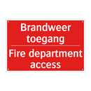 Brandweer toegang - Fire department access