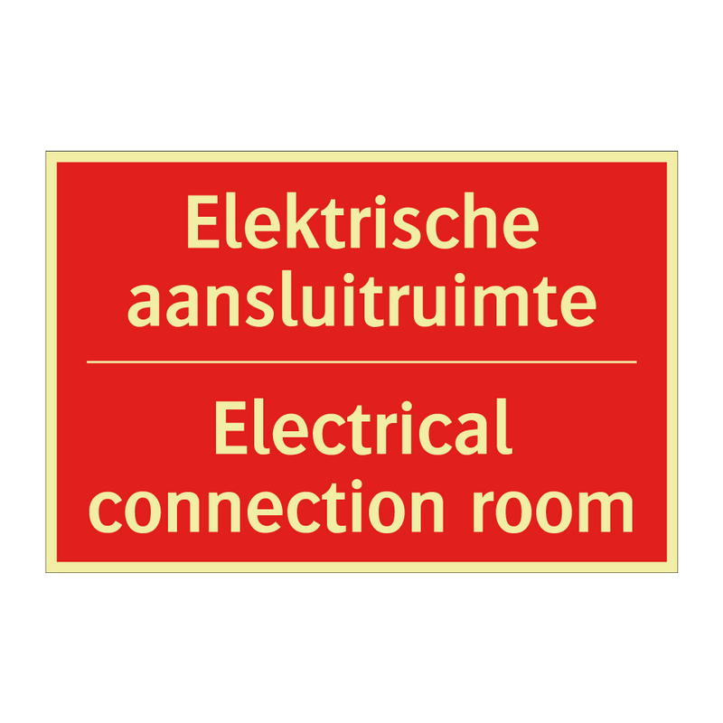 Elektrische aansluitruimte - Electrical connection room