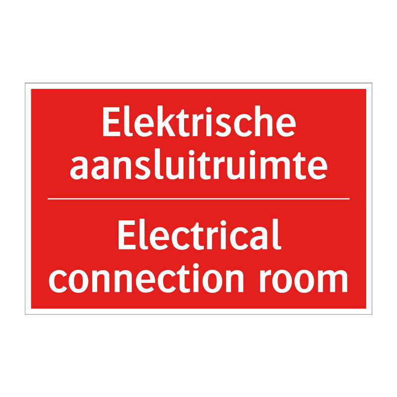 Elektrische aansluitruimte - Electrical connection room
