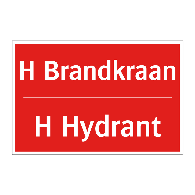 H Brandkraan - H Hydrant
